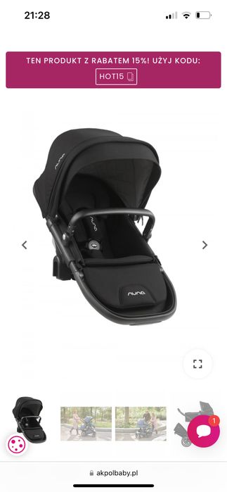 Wózek podwójny nuna demi grow rok po roku dla rodzeństwa