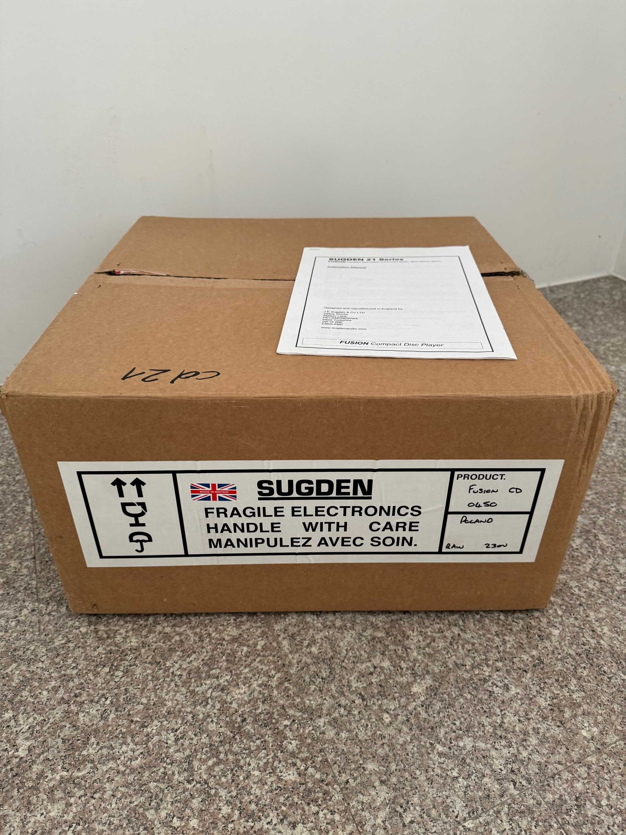 Odtwarzacz płyt cd z niezależnym DAC - SUGDEN CD21 FUSION