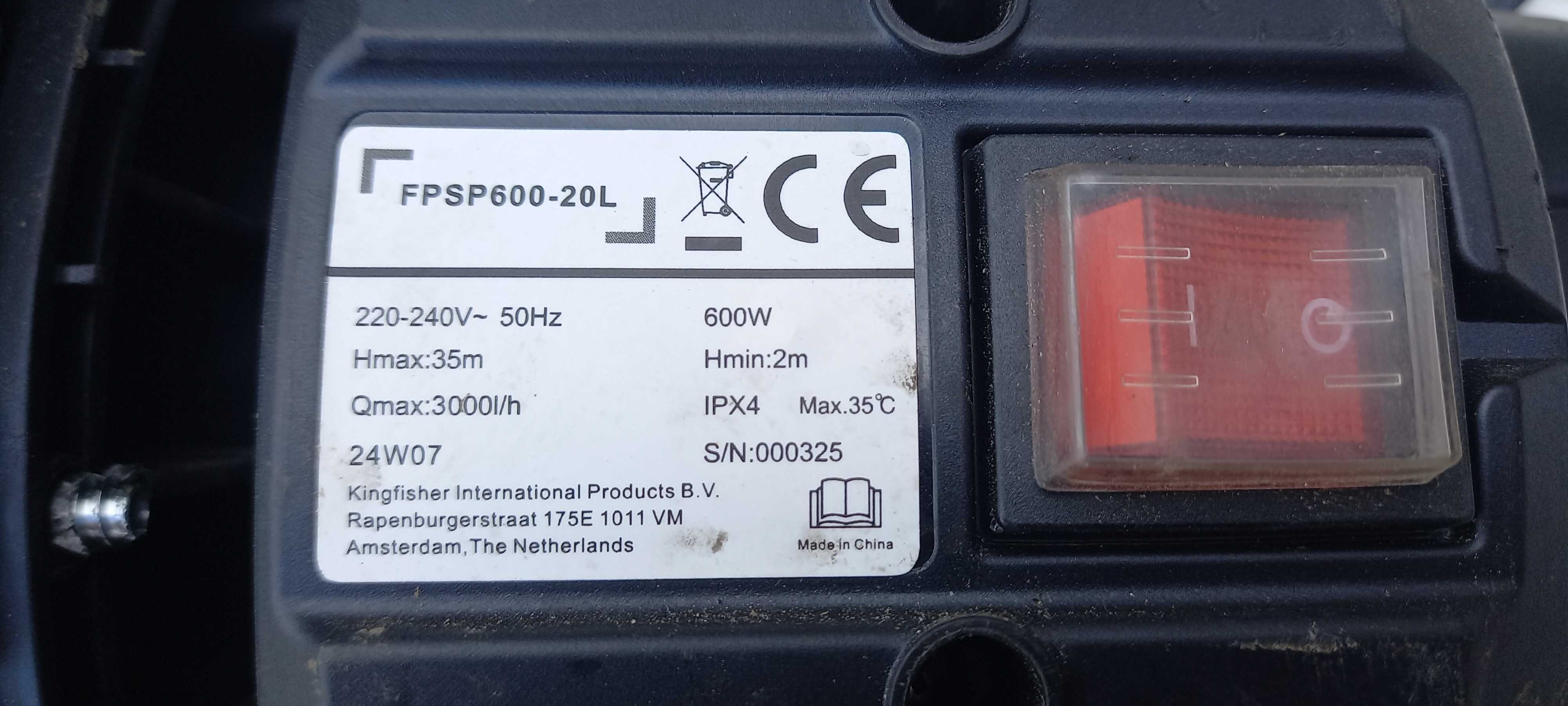 Silnik do hydroforu przenośnego FPSP 600 -20 L