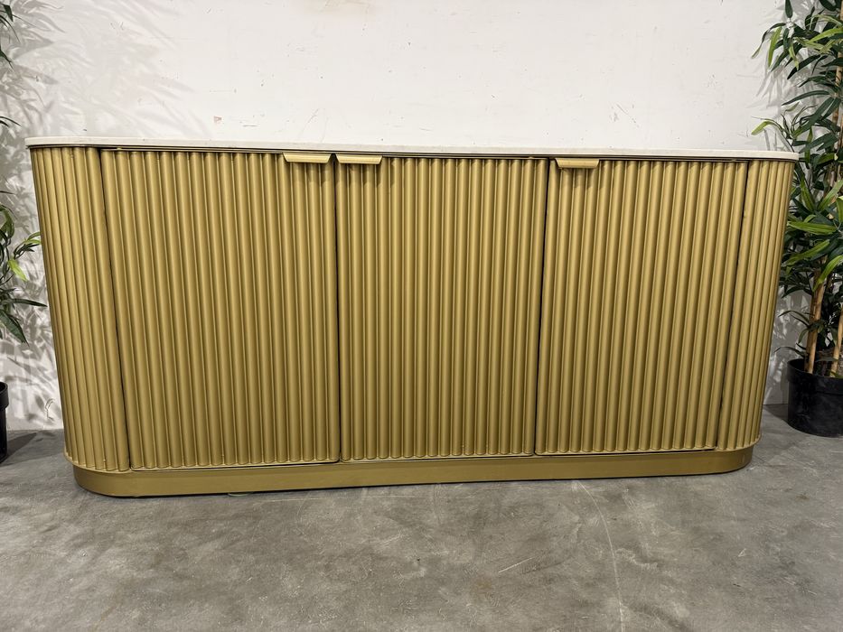 Designerska metalowa komoda włoska marmur super stan dowóz wysył