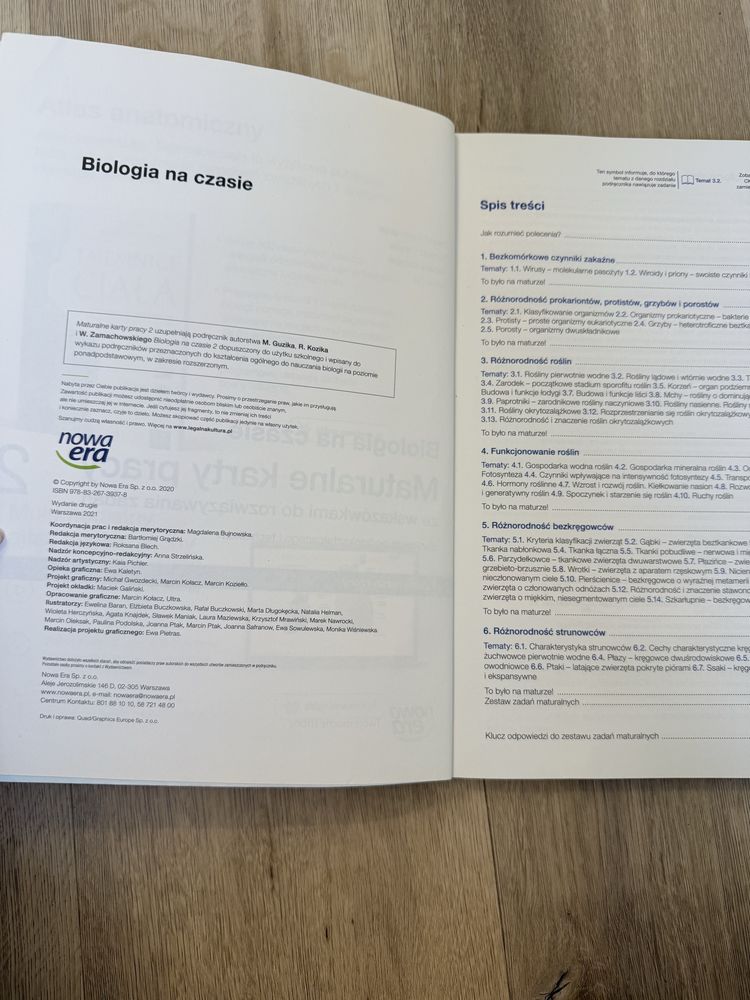 Biologia na czasie 2 karty pracy