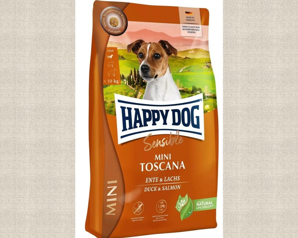 Сухой корм для собак Happy Dog Mini Toscana 4кг