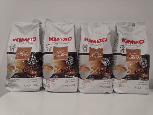 KIMBO CAFFE CREMA CLASSICO Kawa Ziarnista 4 kg. Okazja.