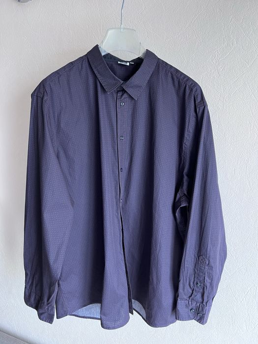 Рубашка мужская , большой размер 58 ( темно фиолетовая)