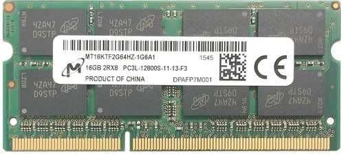 Оперативная память для ноутбуков DDR3L 32GB Micron(2x16GB,SODIMM)