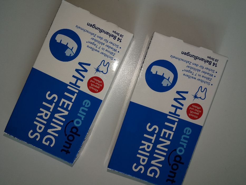 plastry wybielające do zębów eurodont whitening strips 28 sztuk