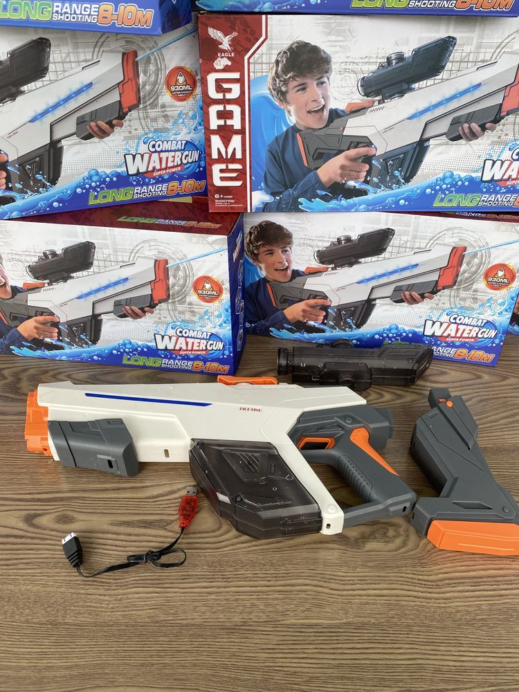 Водяний бластер автомат Combat Water 2в1