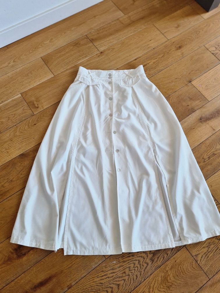 Betty Barclay M 38 L 40 kremowa biała spódnica 100% wiskoza