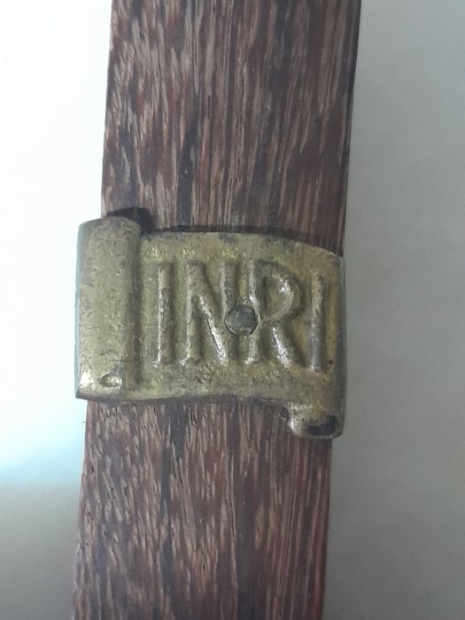 Cruz madeira INRI Arte Sacra