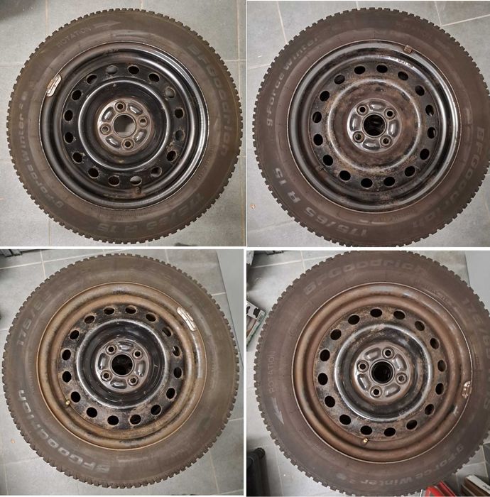 KOŁA Zimowe TOYOTA YARIS III 175/65R15 BFGOODRICH Felgi opony kołpaki