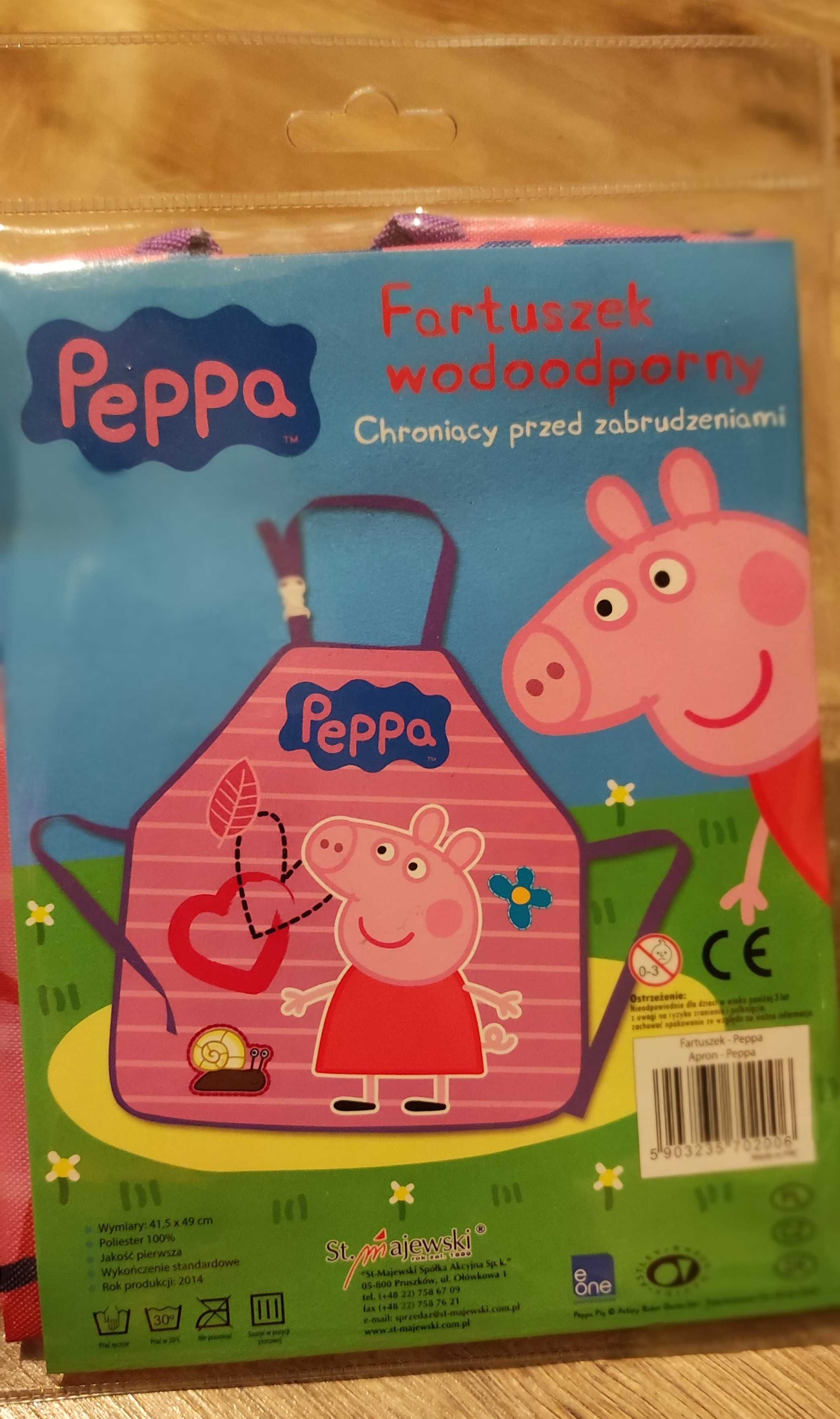 Fartuszek wodoodporny dla przedszkolaka ze świnką Peppa