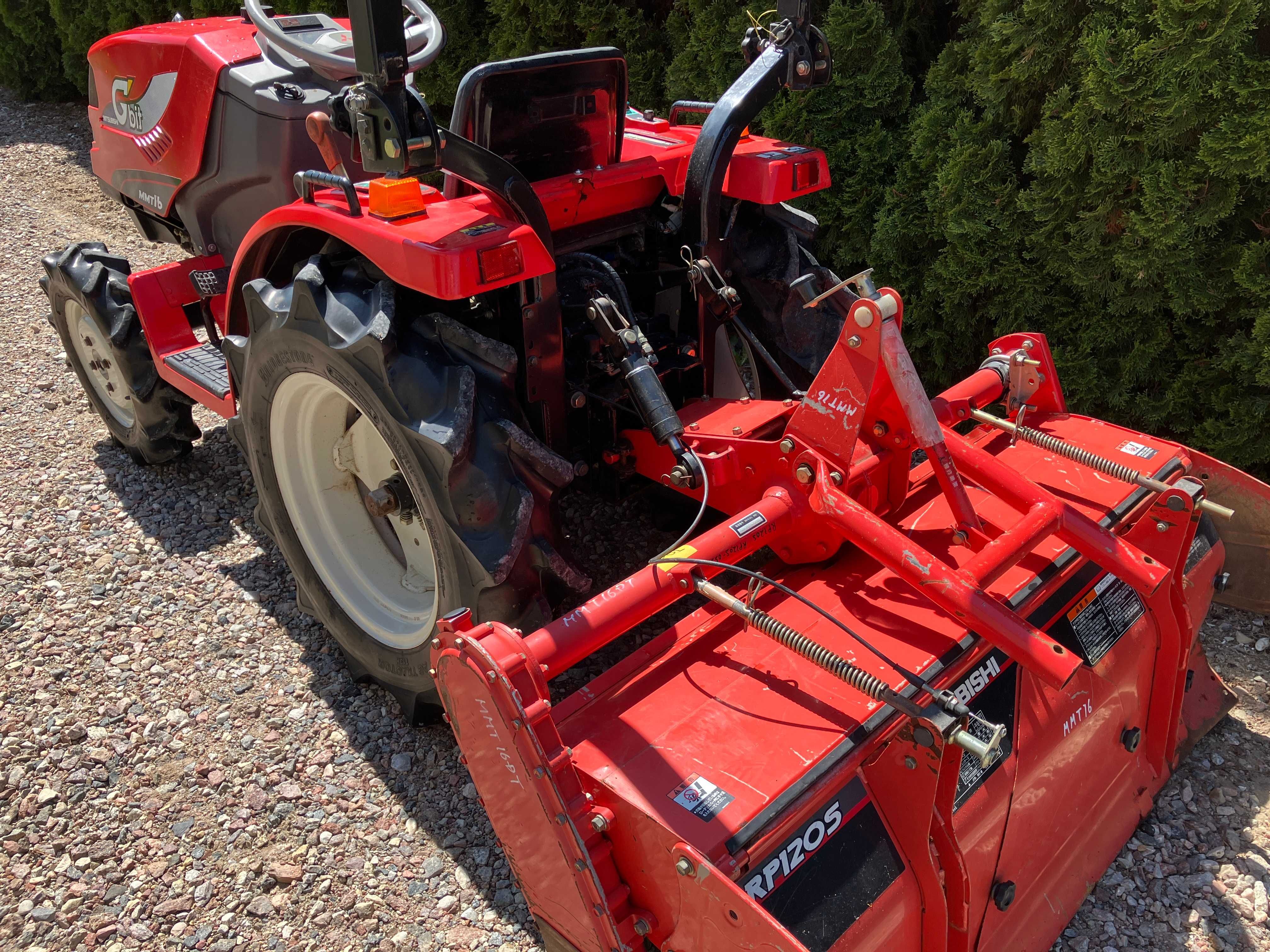 Mini Traktor Mitsubishi MMT 16 Glebogryzarka Iseki Yanmar Kubota