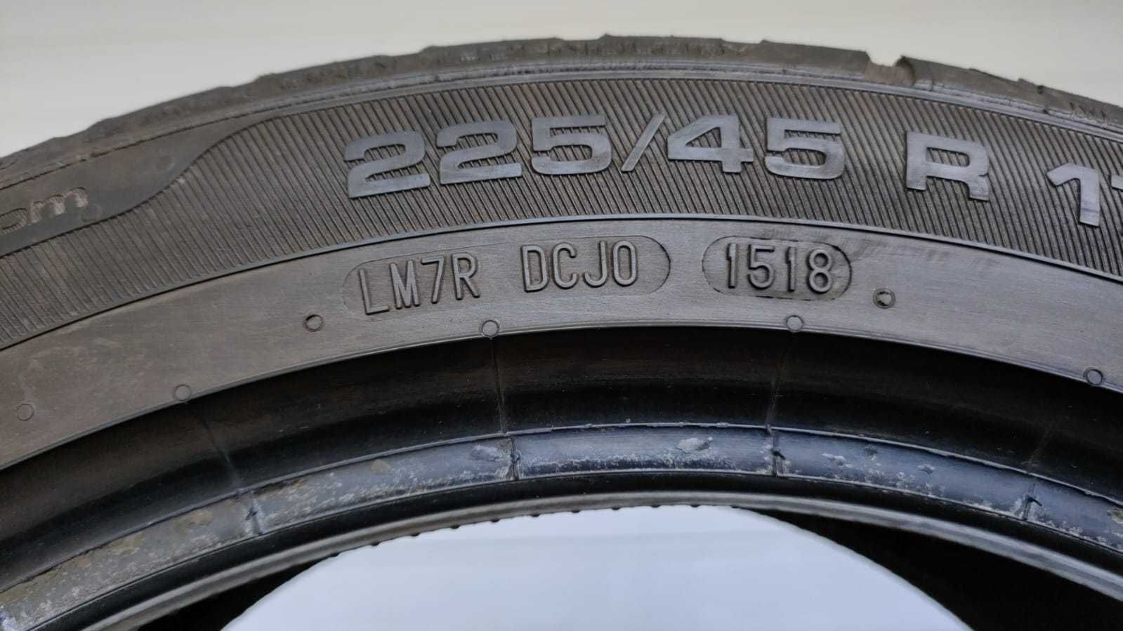 4 sztuki opony lato 225/45/17 Uniroyal Sport 3 91Y (GD989)