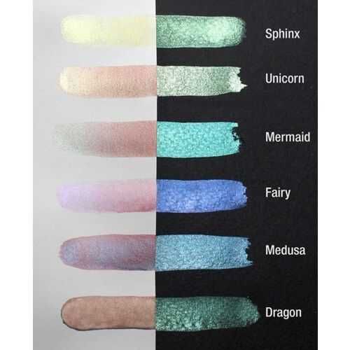Coliro Pearlcolors Magical Creatures akwarele pigmenty holo metaliczne