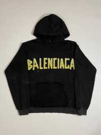 худи Balenciaga scotch logo hoodie