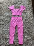 Komplet Guess active Róż legginsy i bluzka