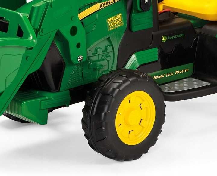 Traktor koparka z przyczepką JOHN DEERE Peg Perego na akumulator