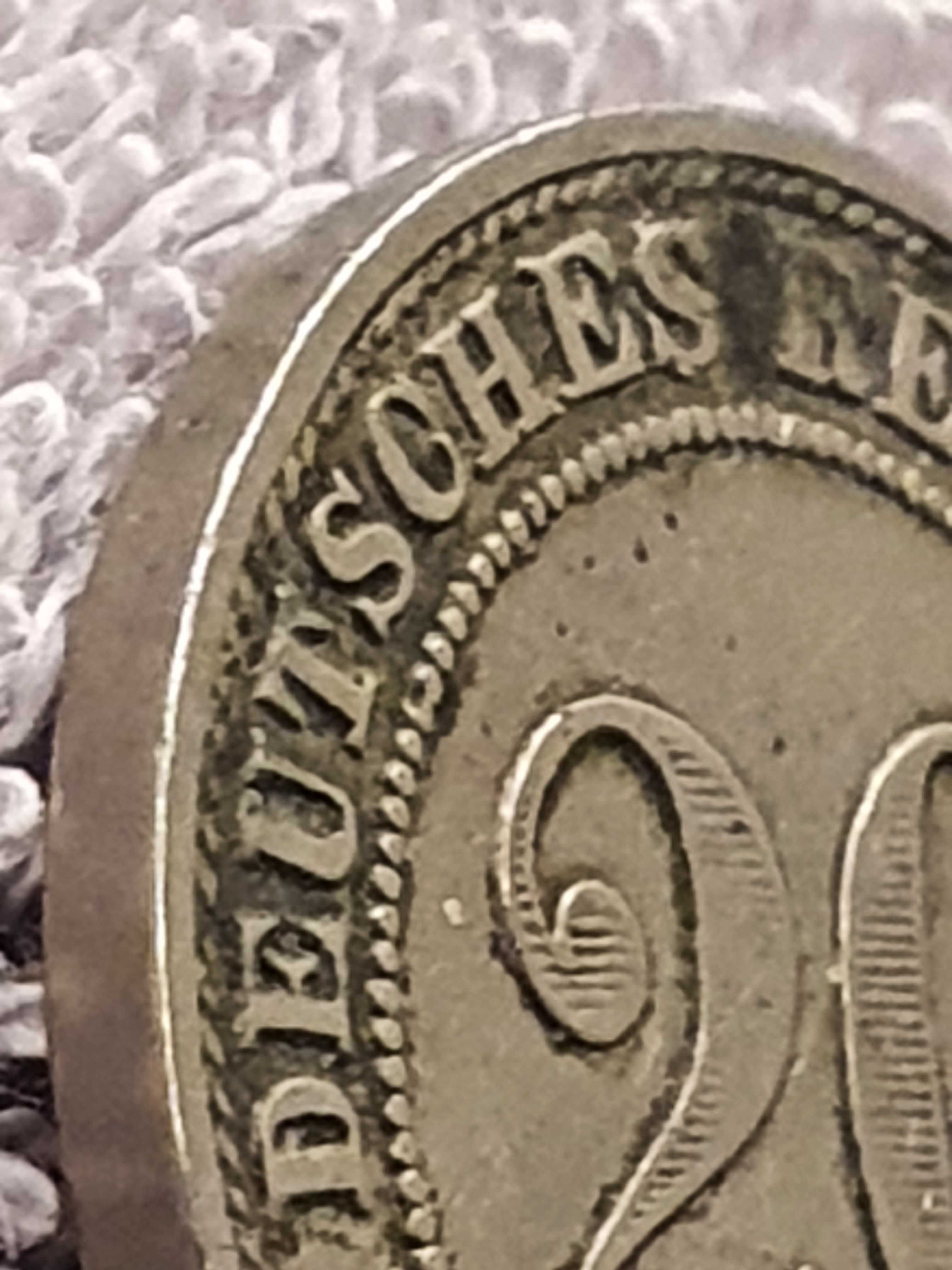 Niemcy 20 fenigów, 1890 r RZADKA