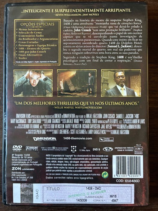 “1408” [DVD] de Stephen King