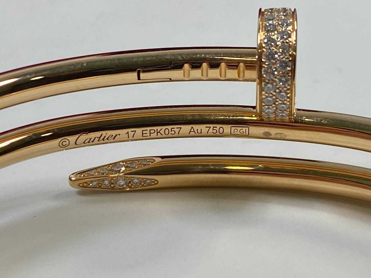 Золотой браслет Cartier Juste Un Clou 17
