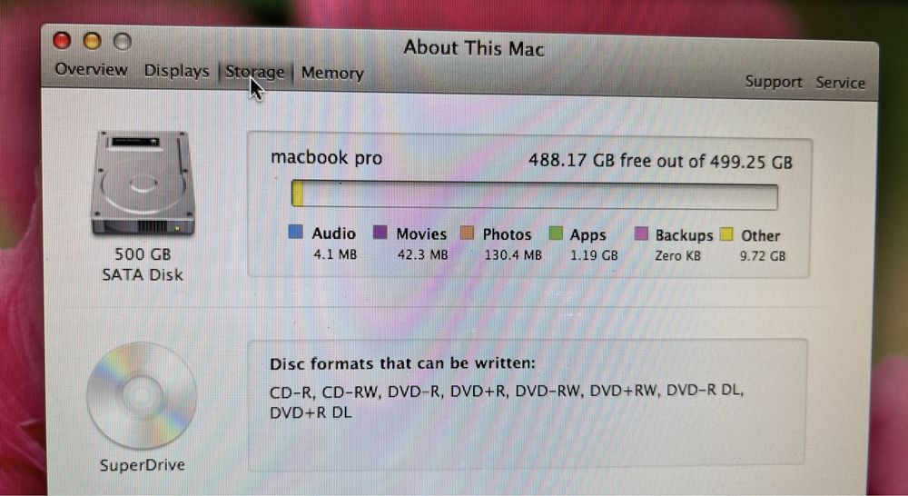 Macbooka Pro 13 Mid 2010