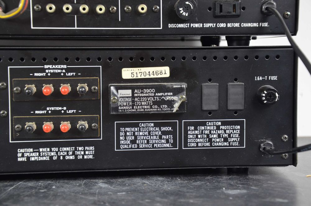 WZMACNIACZ SANSUI AU-3900 + TUNER AU-3900 okazja klasyk Japan