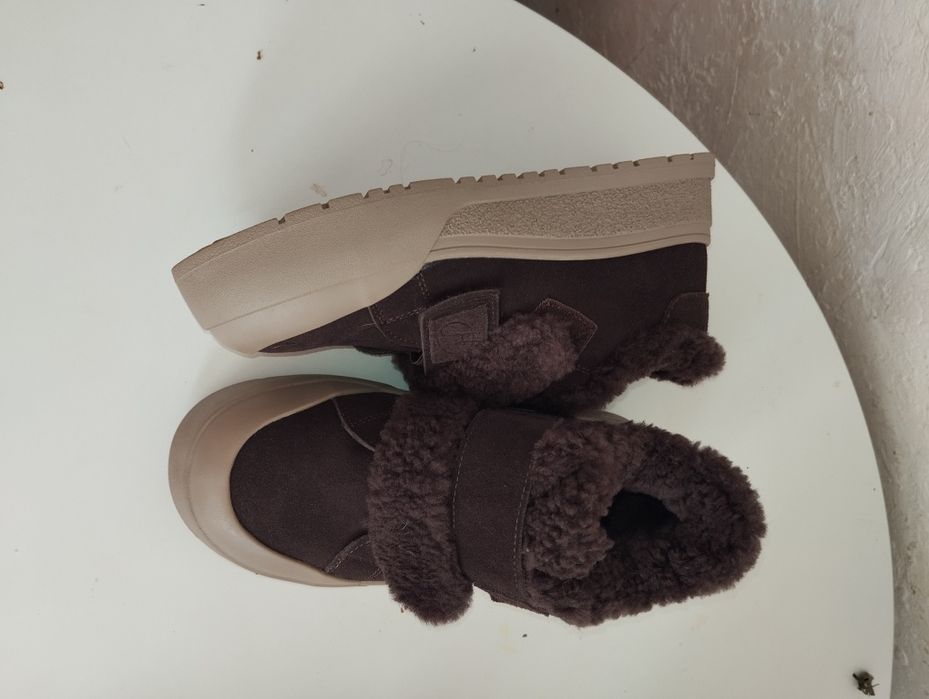 Кеды зимние натуральный замш кроссовки угги укороченные размер 38