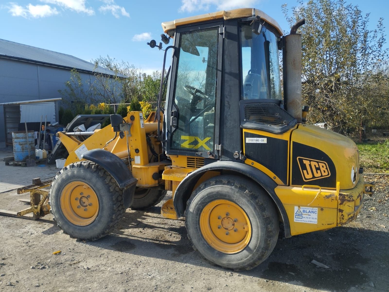 Ładowarka JCB 408 Liebherr 506 krokodyl widły w oryginale bez wycieków