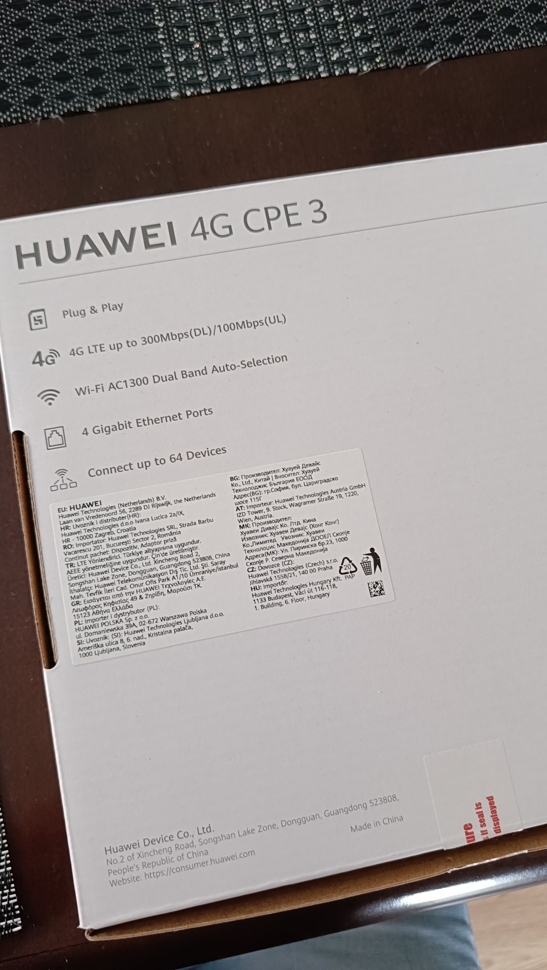 Router Huawei 4G CPE3