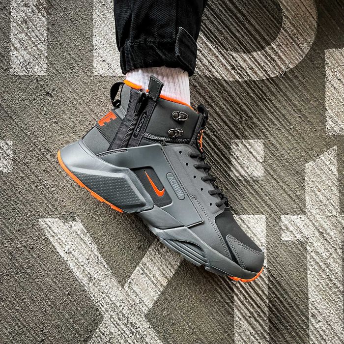 Мужские зимние кроссовки Nike Huarache Acronym "Black/White" 40-45