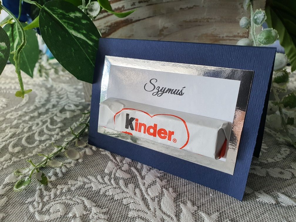 Winietki chrzest, urodziny, komunia, wesele Kinder