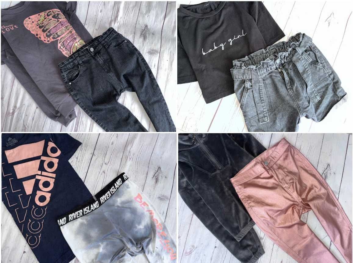 r.146-152 MEGA PAKA 54szt ZESTAW UBRANEK dla córci dziewczynki adidas