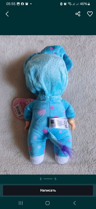 Оригінал! / Cry Babies Tiny Інтерактивна м'яка лялька Плакса мала Тіна