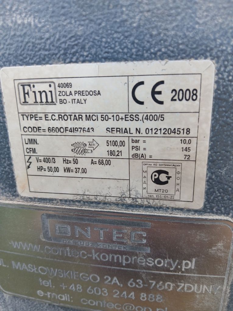 Stopień srubowy od sprężarki 37 kW