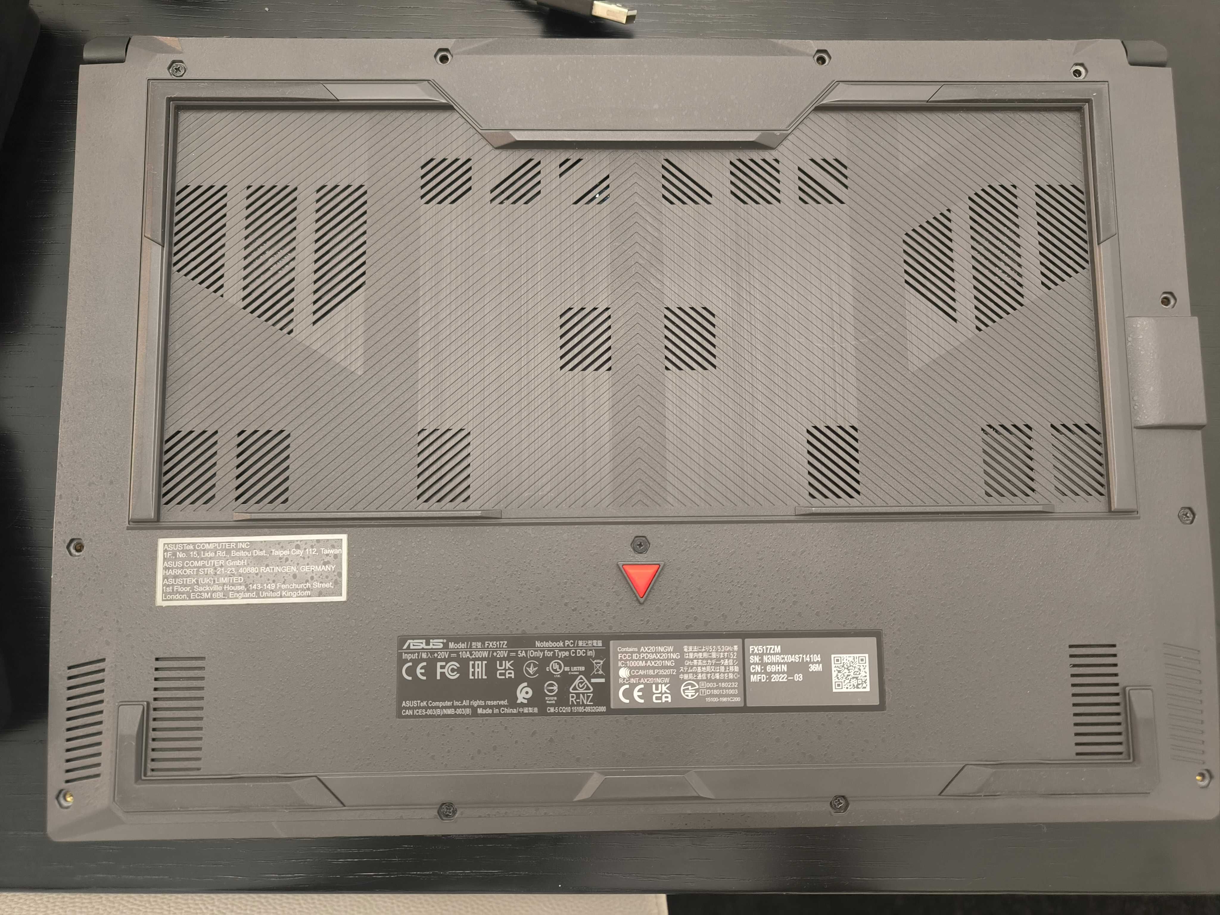ASUS TUF Dash F15 FX517ZM - i7-12650H, RTX 3060, 16GB RAM, 2.5 TB SSD