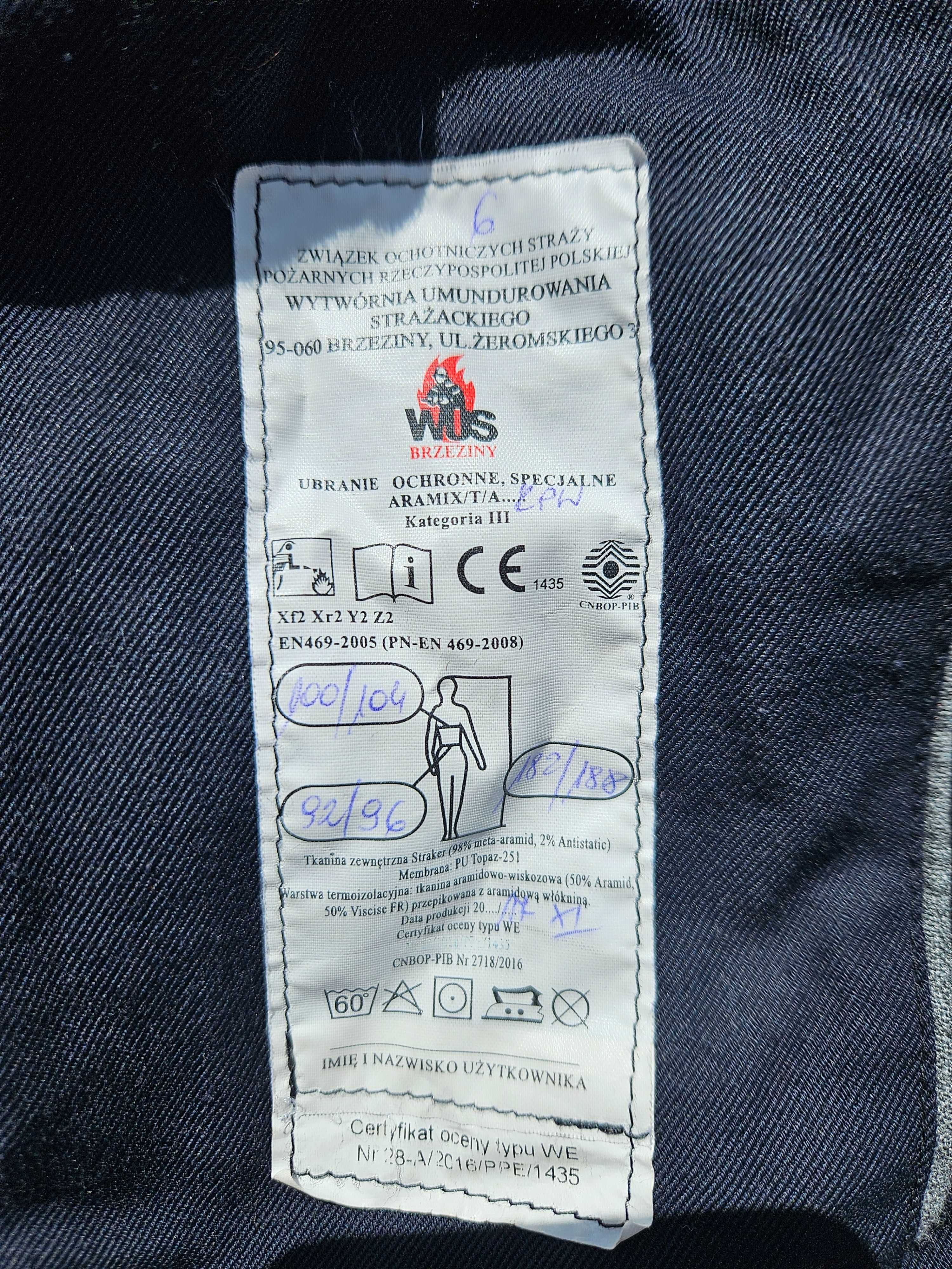 Ubranie specjalne nomex