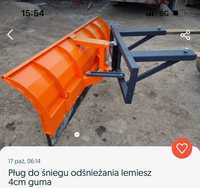 Pług do śniegu.  Odśnieżania łamiesz 4cm guma