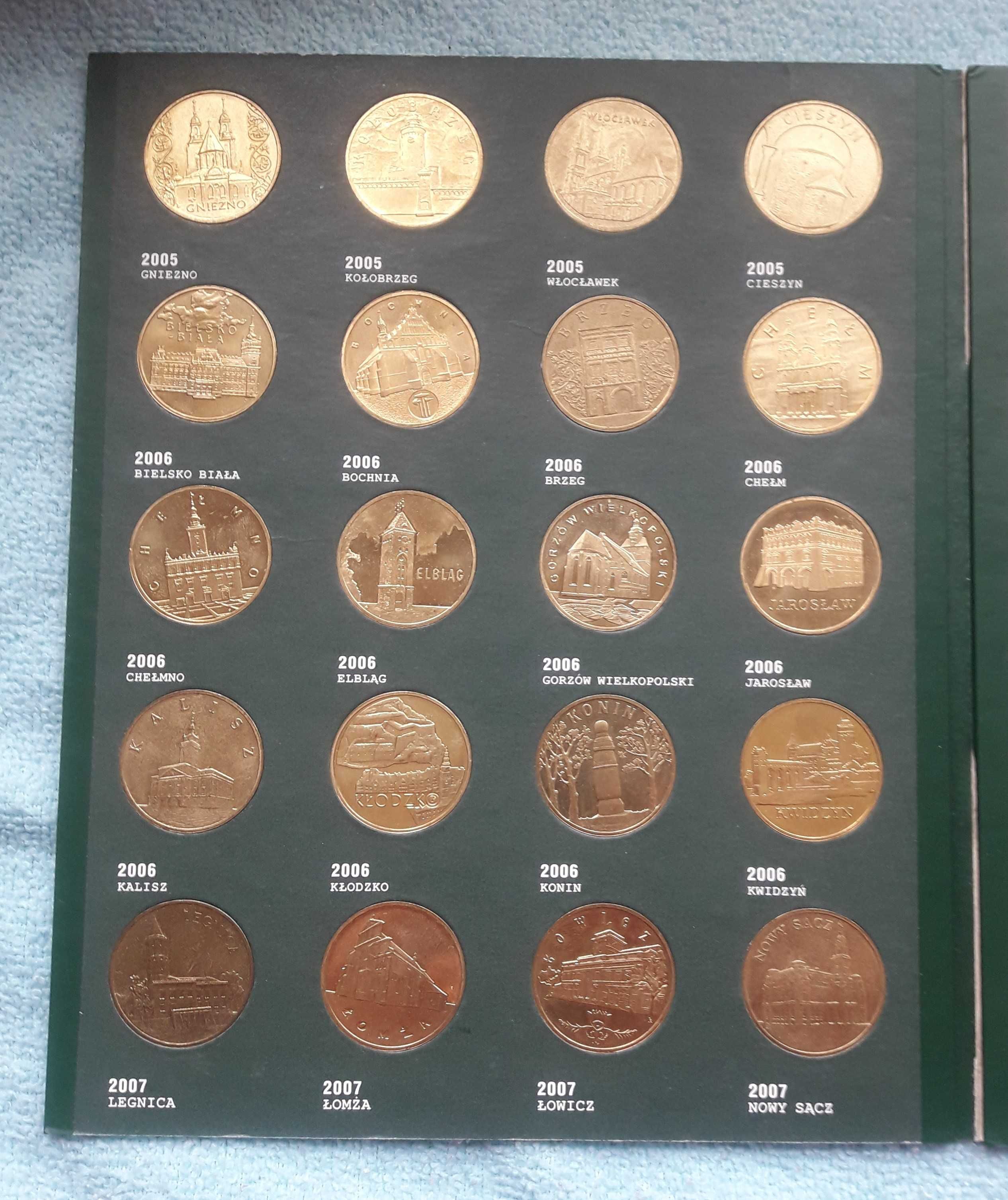 monety 2zł NG historyczne miasta w Polsce w albumie