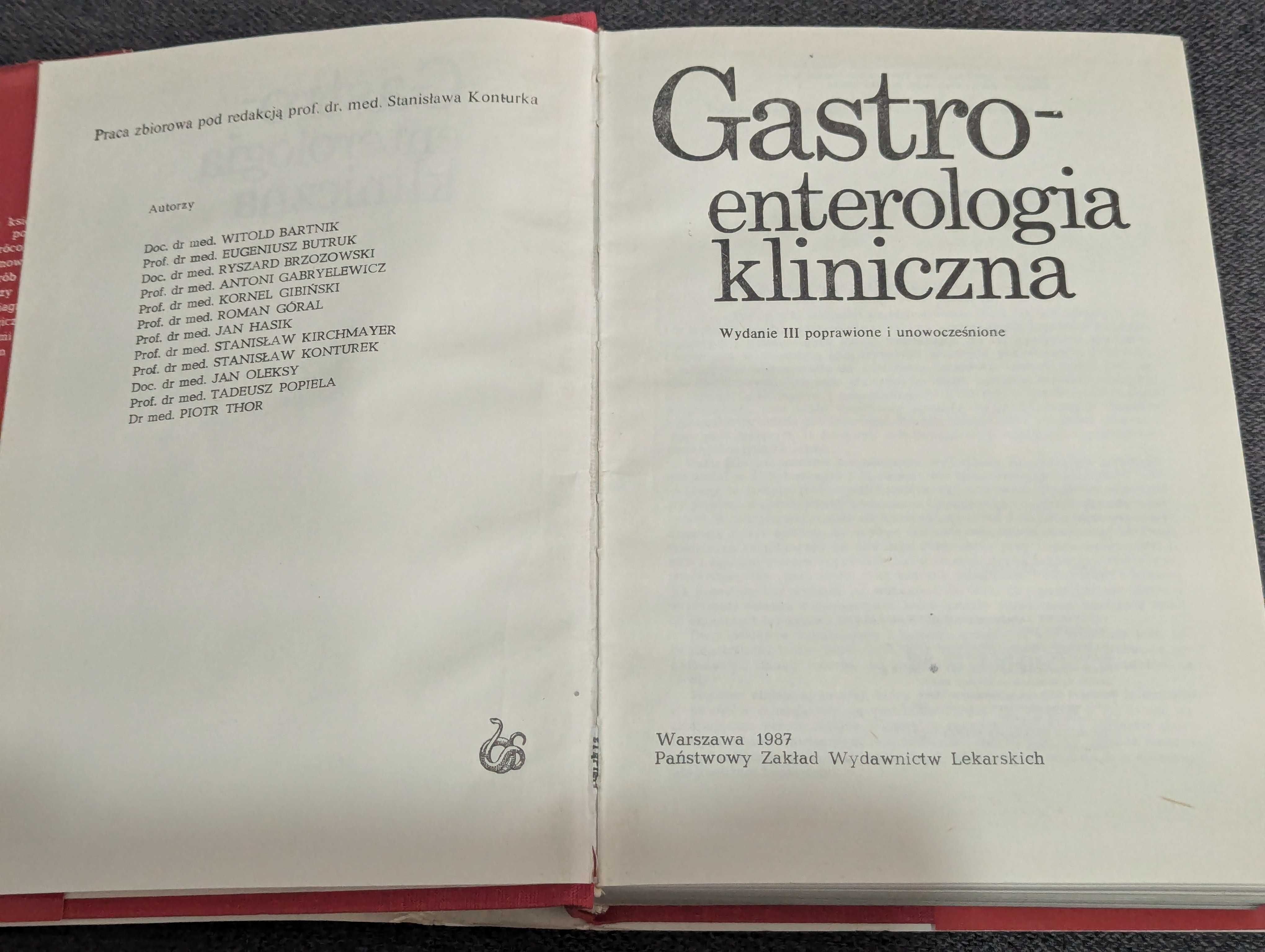 Gastro-enterologia kliniczna Stanisław Konturek