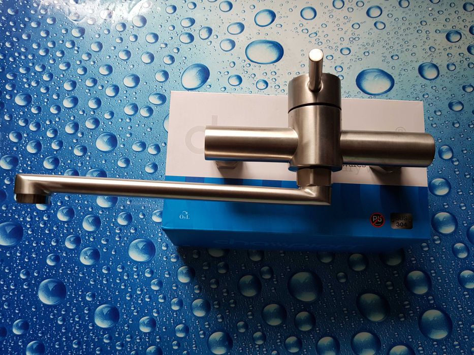 Смеситель змiшувач настенный для кухни,умывальника Champion SUS 005