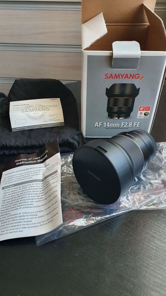 Obiektyw Samyang AF14mm F2.8FE , E-mount , Sony