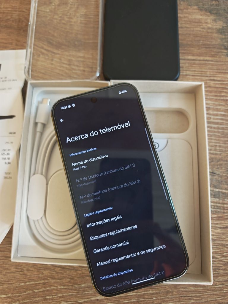 Google Pixel 9 Pro 6.3" 16GB/128GB Preto Seminovo C/Garantia Aceito Re