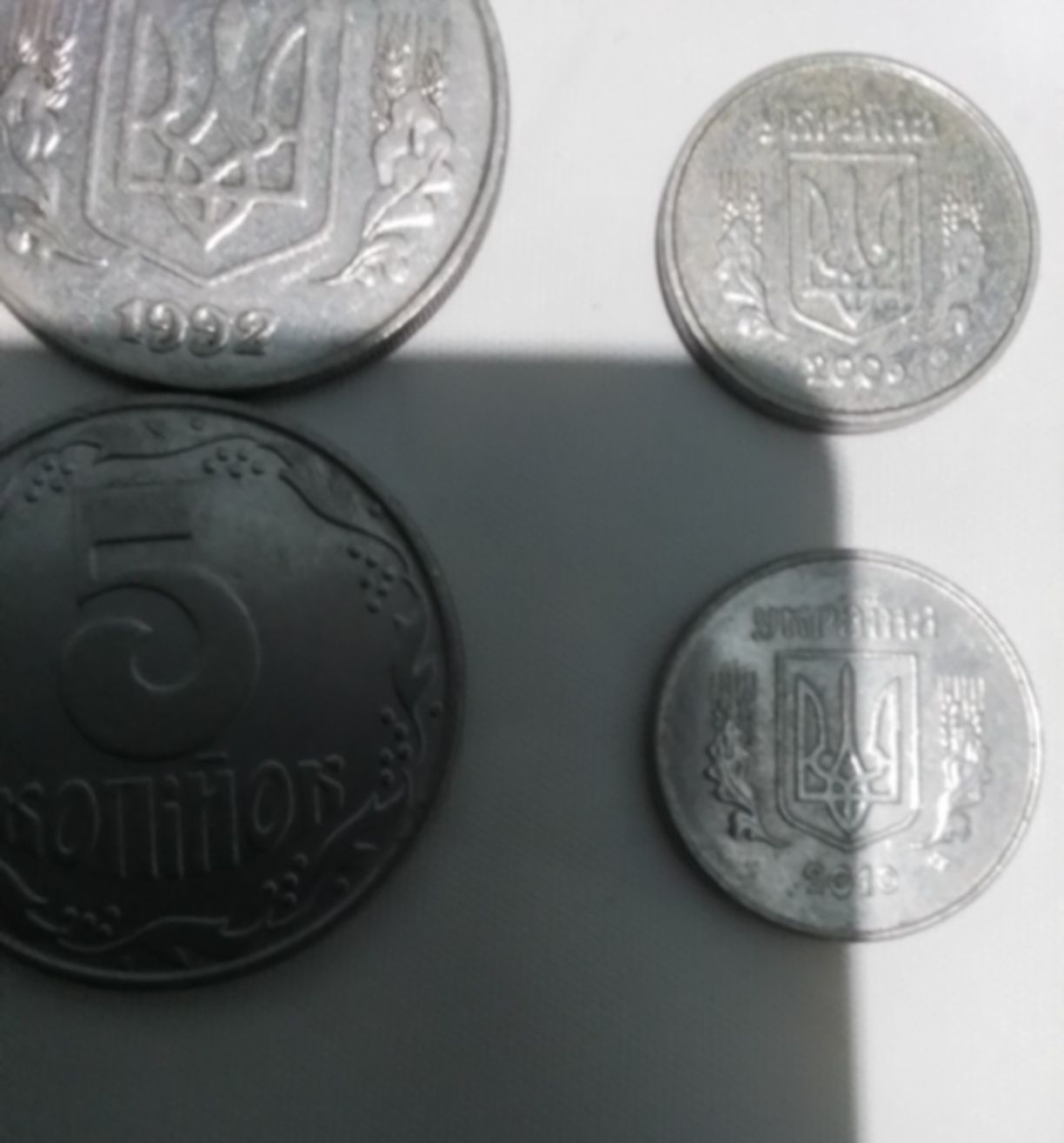 Монеты 1992г. Номинал 5 копеек  39штук. Гривны