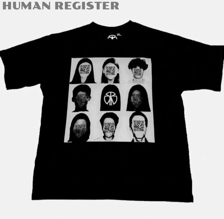 t-shirt human register code tee {SWAG}
