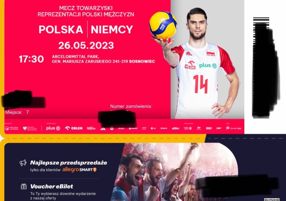 Polska Niemcy siatkówka Bilety tanio Sosnowiec