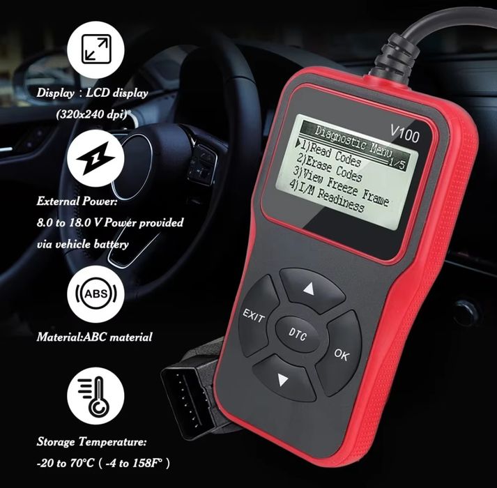 Scanner de diagnóstico Auto V100 NOVO