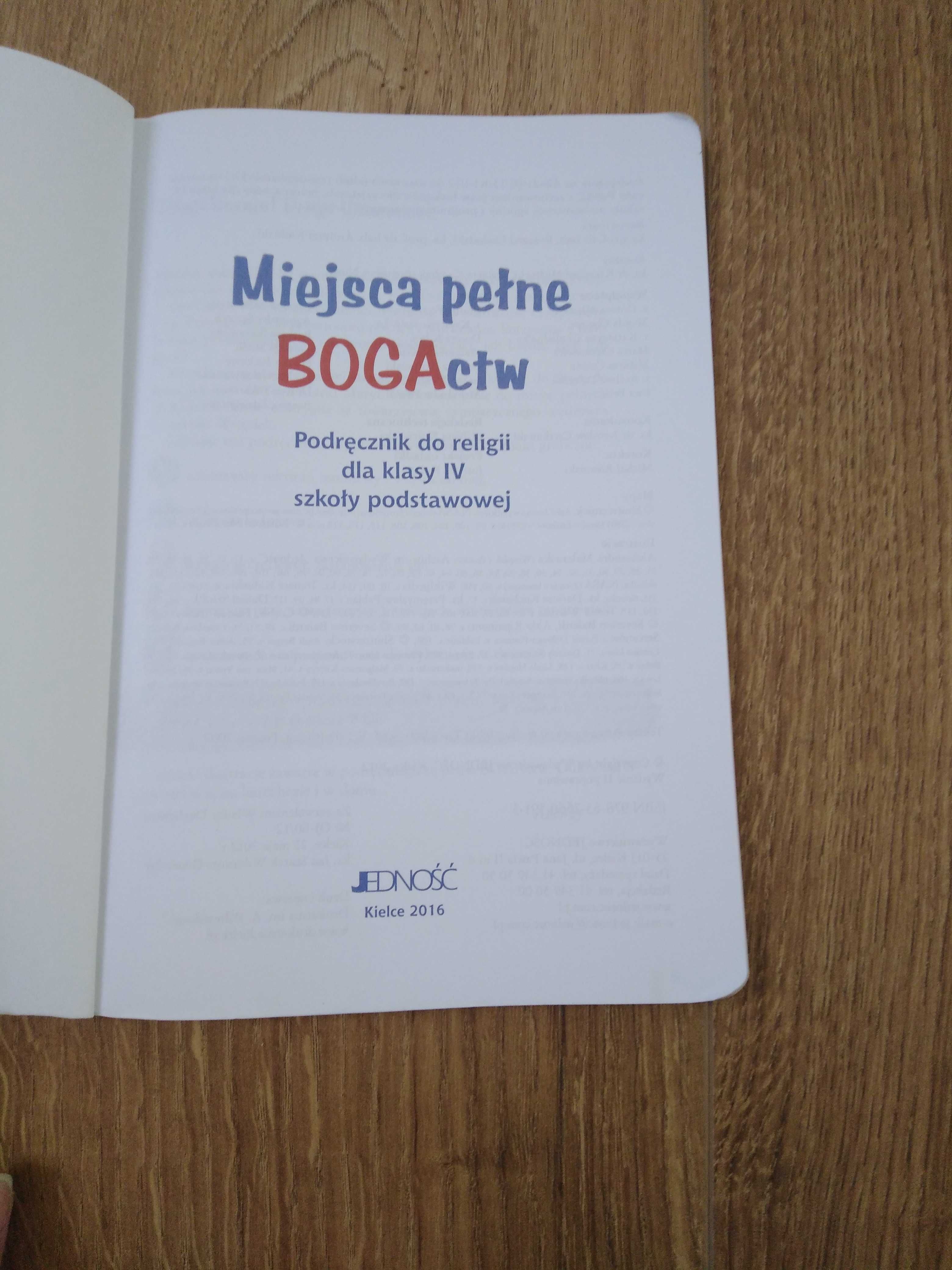 Miejsca pełne BOGActw 4. Podręcznik do religii. Szkoła podstawowa