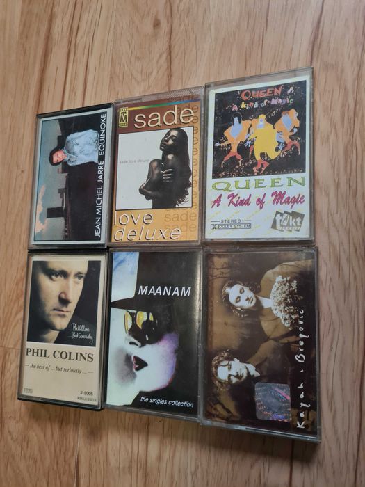 Mega zestaw kasety maanam sade phil collins kayah queen