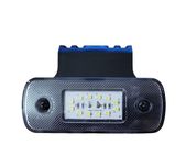 Габаритные огни для грузовиков белые 12-24V LED овал