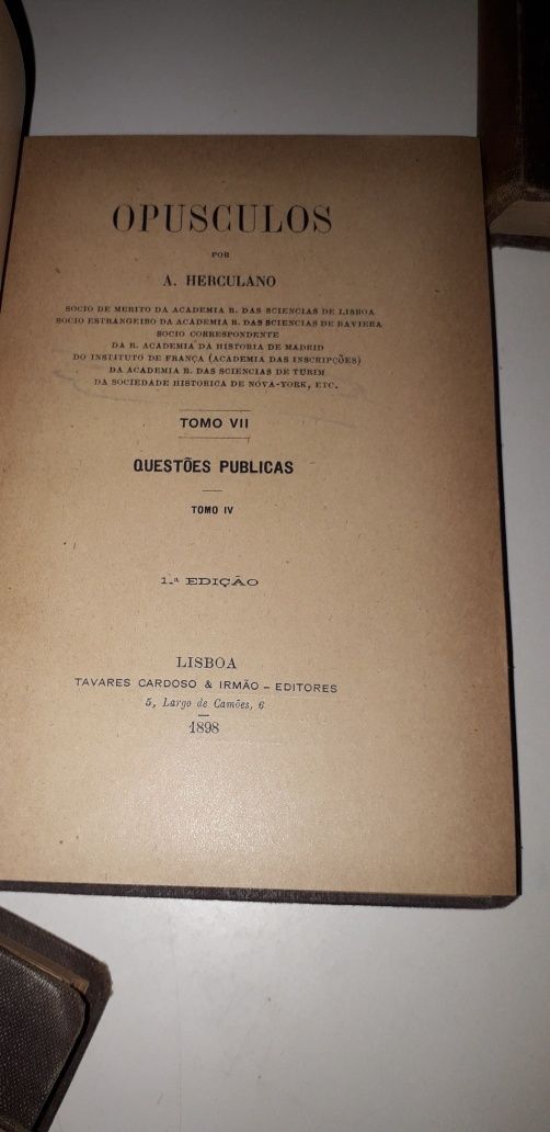 Opusculos / Lendas e Narrativas - Alexandre Herculano (séc. XIX)